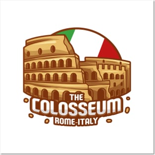 colosseum italy landmark Posters and Art